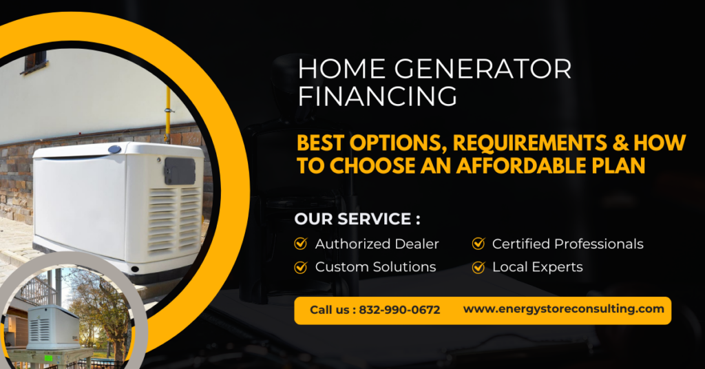 Home Generator Financing: Best Options, Requirements & How to Choose an Affordable Plan