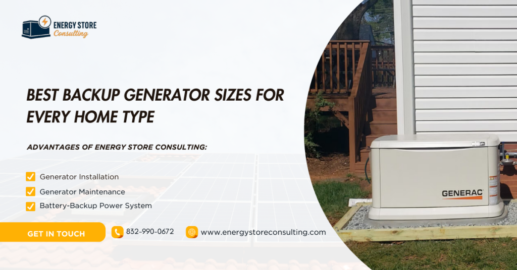 Best Backup Generator Sizes for Every Home Type