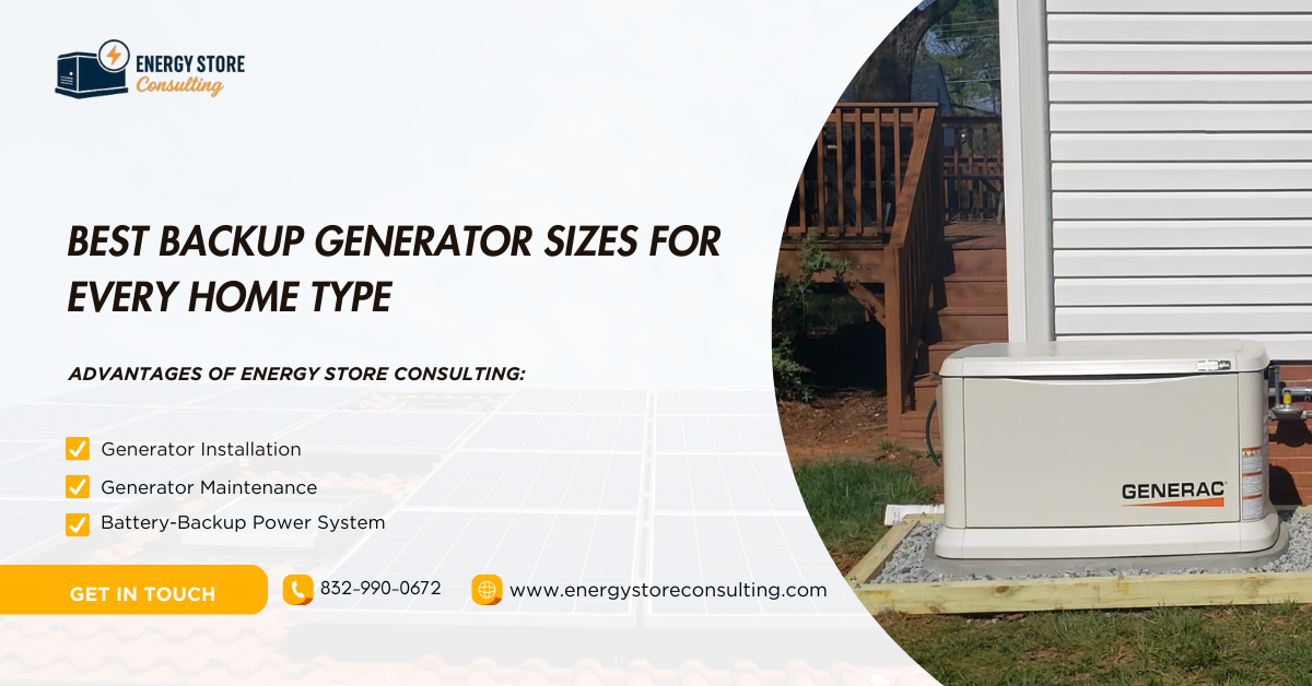 Best Backup Generator Sizes for Every Home Type