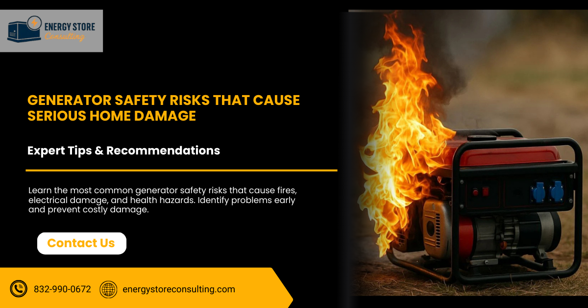 Generator Safety Risks That Cause Serious Home Damage