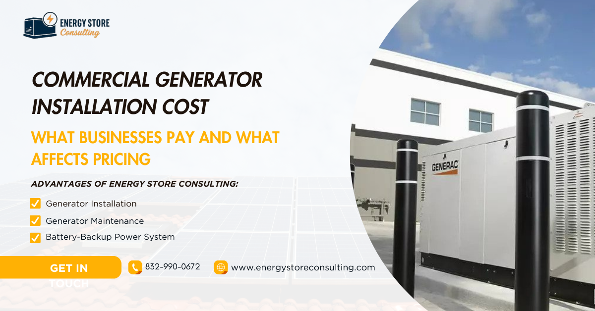 Commercial Generator Installation Cost: What Businesses Pay and What Affects Pricing