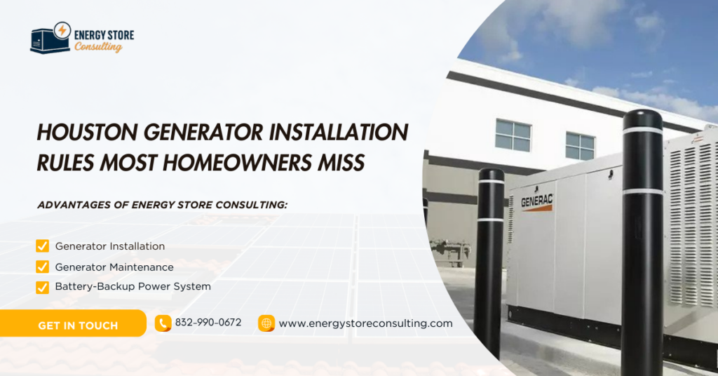 Houston Generator Installation Rules Most Homeowners Miss