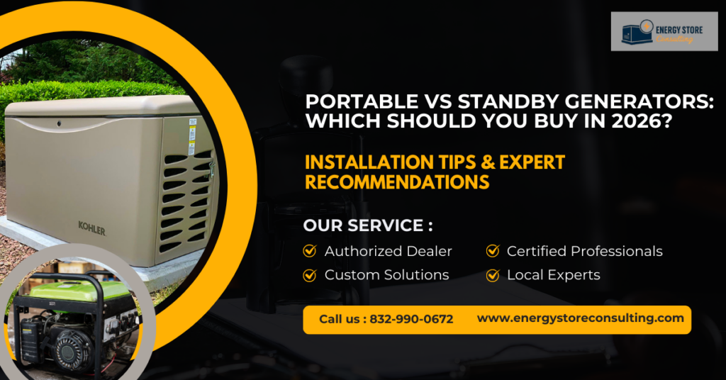 Portable vs Standby Generators: Which Should You Buy in 2026?