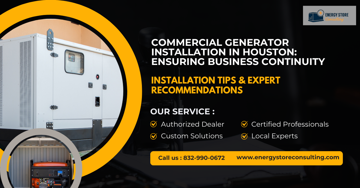 Commercial Generator Installation in Houston: Ensuring Business Continuity