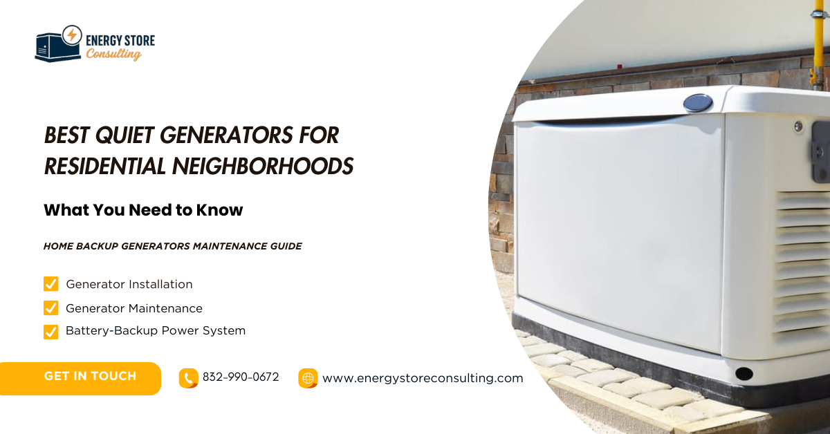 Best Quiet Generators for Residential Neighborhoods