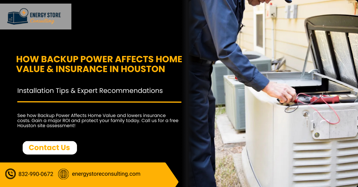 How Backup Power Affects Home Value & Insurance in Houston