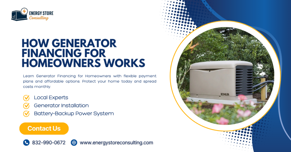 How Generator Financing for Homeowners Works