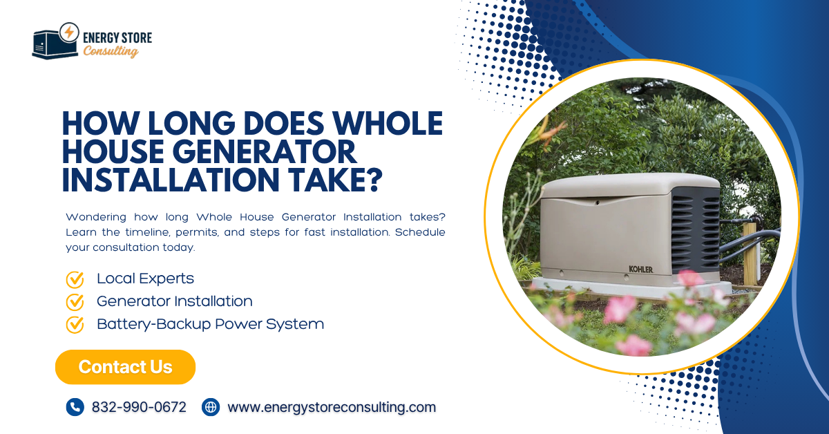 How Long Does Whole House Generator Installation Take?