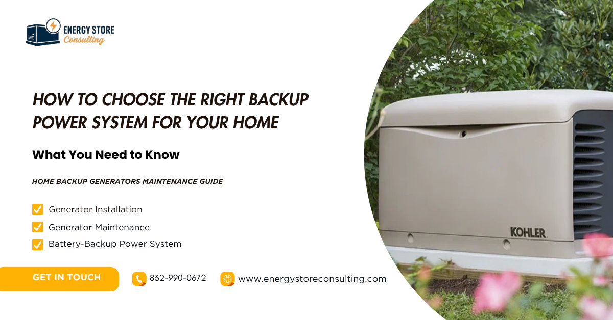 How to Choose the Right Backup Power System for Your Home