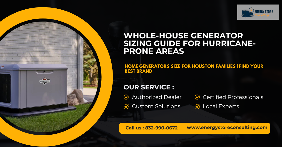 Whole-House Generator Sizing Guide for Hurricane-Prone Areas