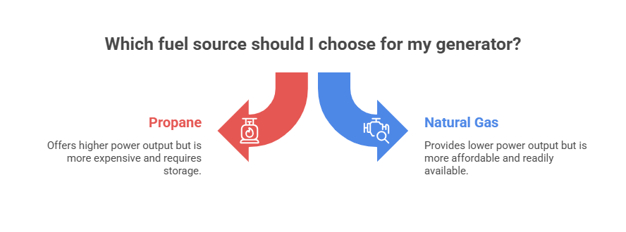 Natural Gas vs Propane Generator Sizing Factors